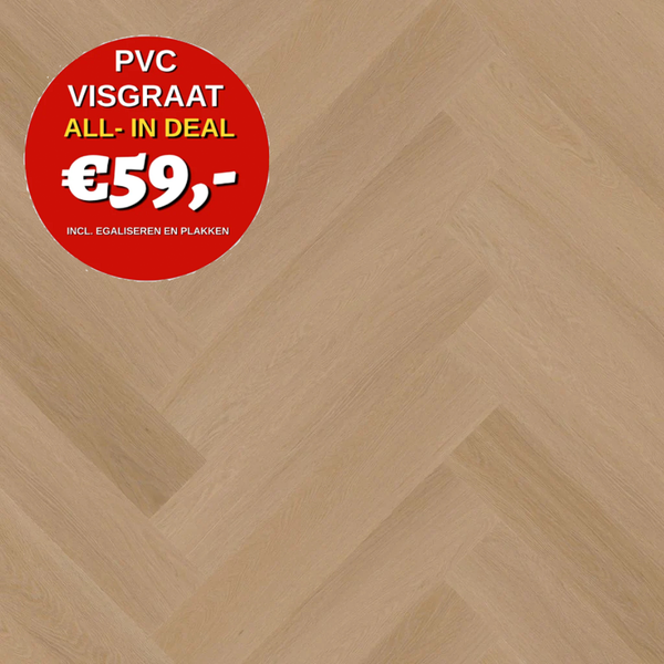 YUP Fulham herringbone dryback dark oak
