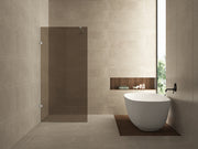 Less inloopdouche 800 x 2000 x 8 mm nano vintage brons glas/chroom