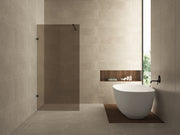 Less inloopdouche 900 x 2000 x 8 mm nano vintage brons glas/mat zwart