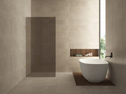 Less inloopdouche 900 x 2000 x 8 mm nano vintage brons glas/geborsteld brons koper