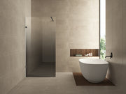 Less inloopdouche links 1200 x 2000 x 8 mm nano spiegelrook- naar helder glas/gunmetal