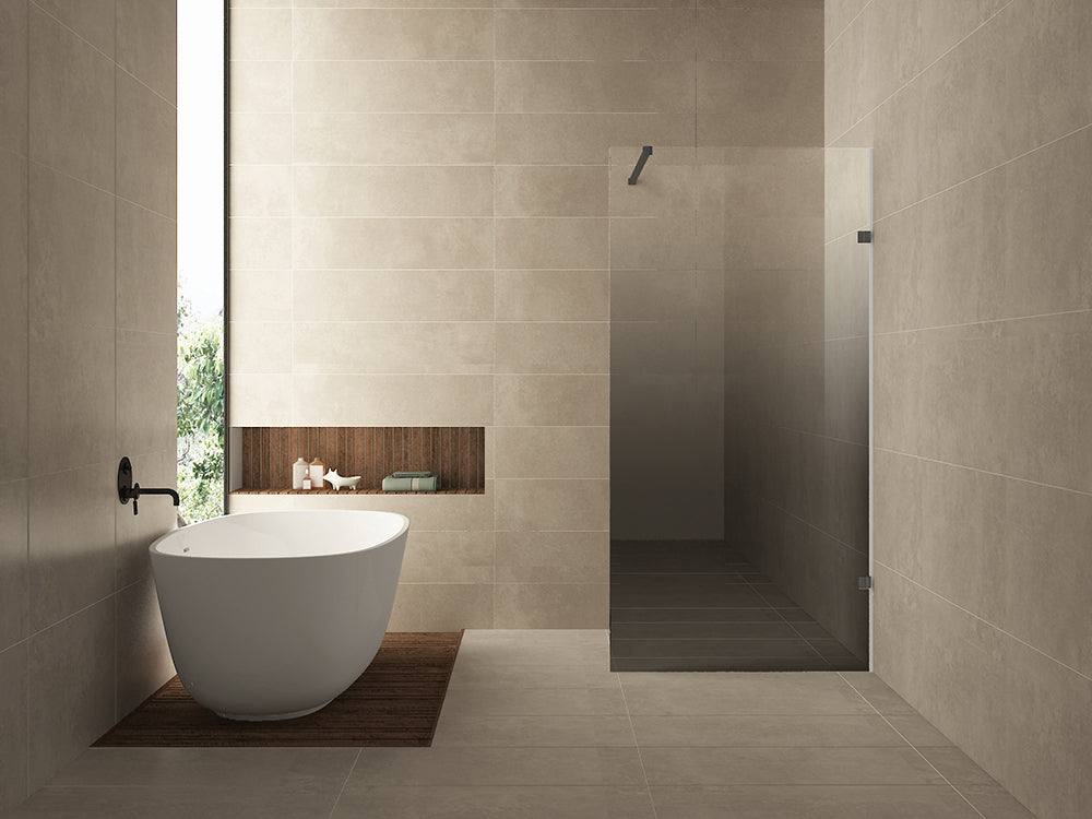 Less inloopdouche rechts 800 x 2000 x 8 mm nano spiegelrook- naar helder glas/gunmetal