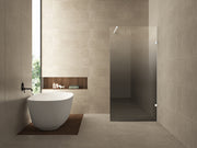 Less inloopdouche rechts 900 x 2000 x 8 mm nano spiegelrook- naar helder glas/mat wit