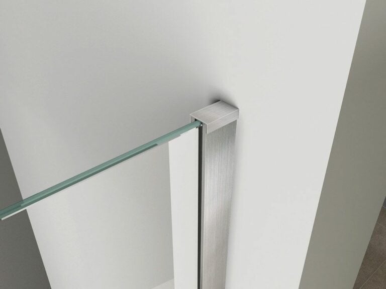 Inloopdouche + RVS profiel 900×2000 10mm NANO glas