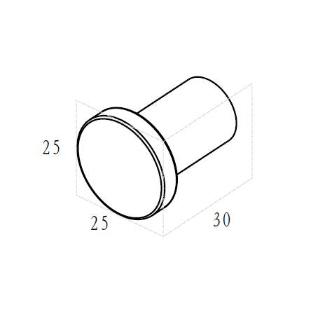 Alonzo handdoekhaak klein gunmetal