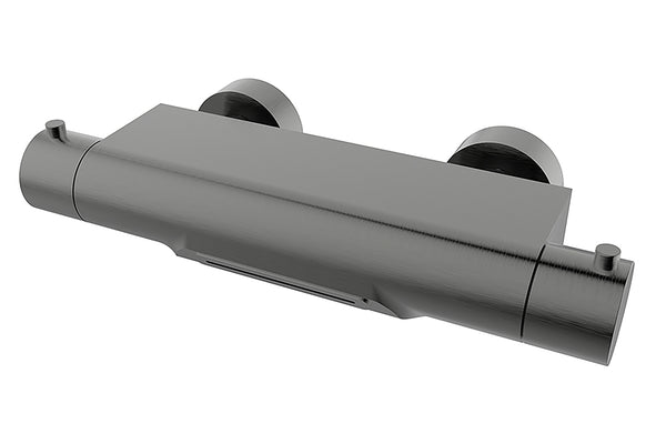 Style thermostatische badmengkraan waterval cooltouch gunmetal