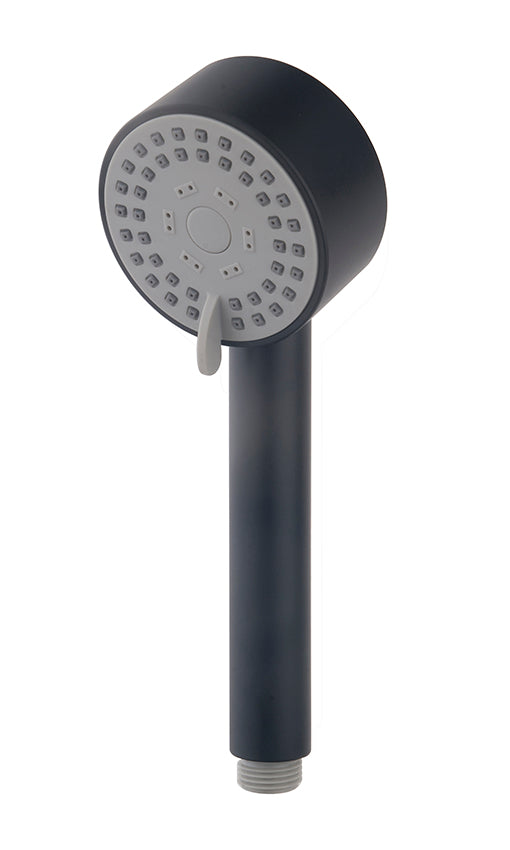 UniMatch Cadans handdouche 3 standen Ø 8 cm mat zwart