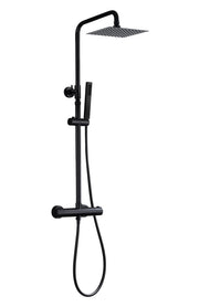 Twenty eco thermostatische regendoucheset opbouw vierkant mat zwart