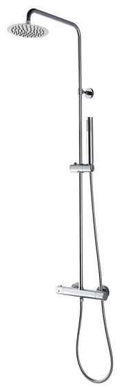 Caralda Eco thermostatische regendoucheset opbouw chroom