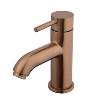 Caral Cadans wastafelkraan laag geborsteld brons koper