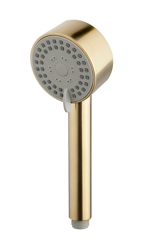 UniMatch Cadans handdouche 3 standen Ø 8 cm geborsteld messing