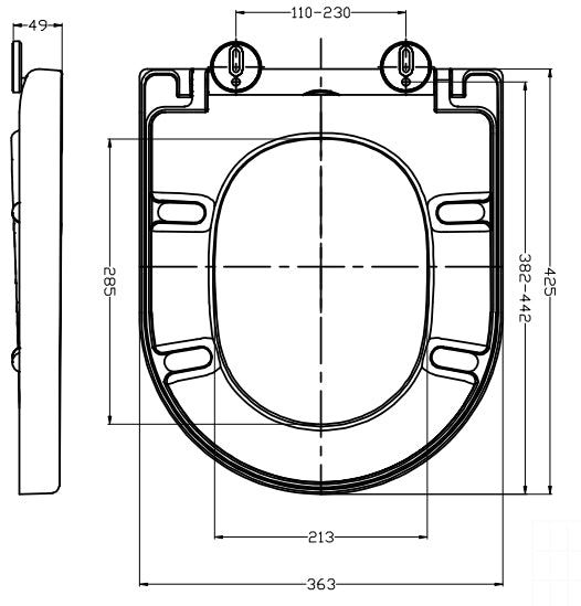 Vesta Junior toiletzitting softclose en quick release glans wit