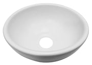 Consilio waskom rond 20 x 9 cm keramiek mat wit