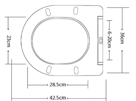 Nibiru toiletzitting softclose en quick release glans wit