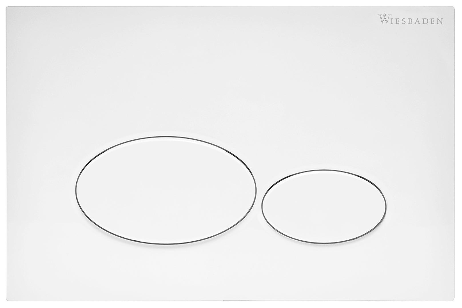 X32 drukplaat voor inbouwreservoir mat wit