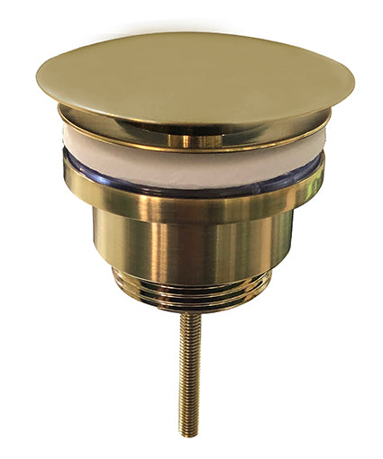 UniMatch open afvoerplug 5/4'' geborsteld messing