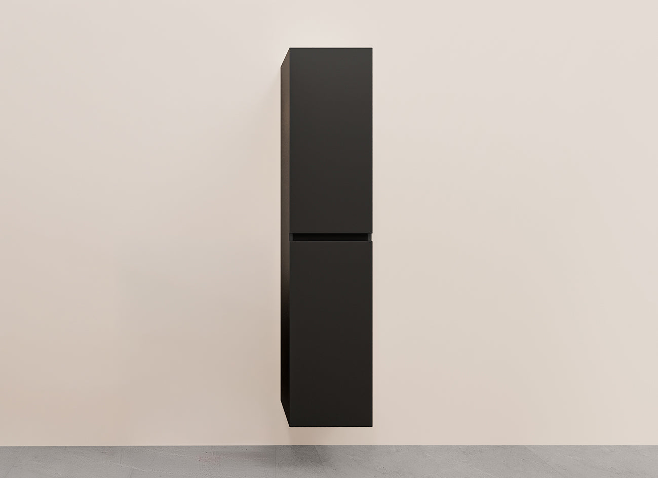 Alvara onderkast met 2 laden 2 uitsparingen 120 x 46 cm mat zwart