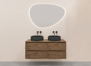 Alvara onderkast met 2 laden 2 uitsparingen 120 x 46 cm warm eiken