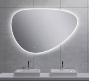 Uovo spiegel ovaal met LED, dimbaar en spiegelverwarming 120 cm