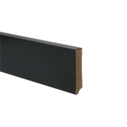 MDF FOLIEPLINT AMSTERDAM ZWART 15×120 mm