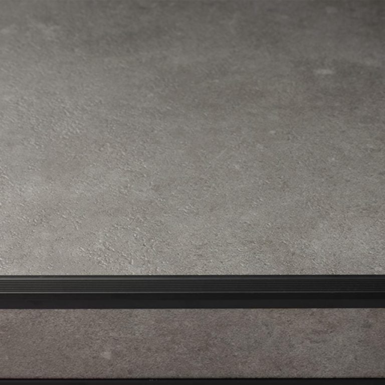 TRAPTREDEN SET PVC BETONLOOK GREY