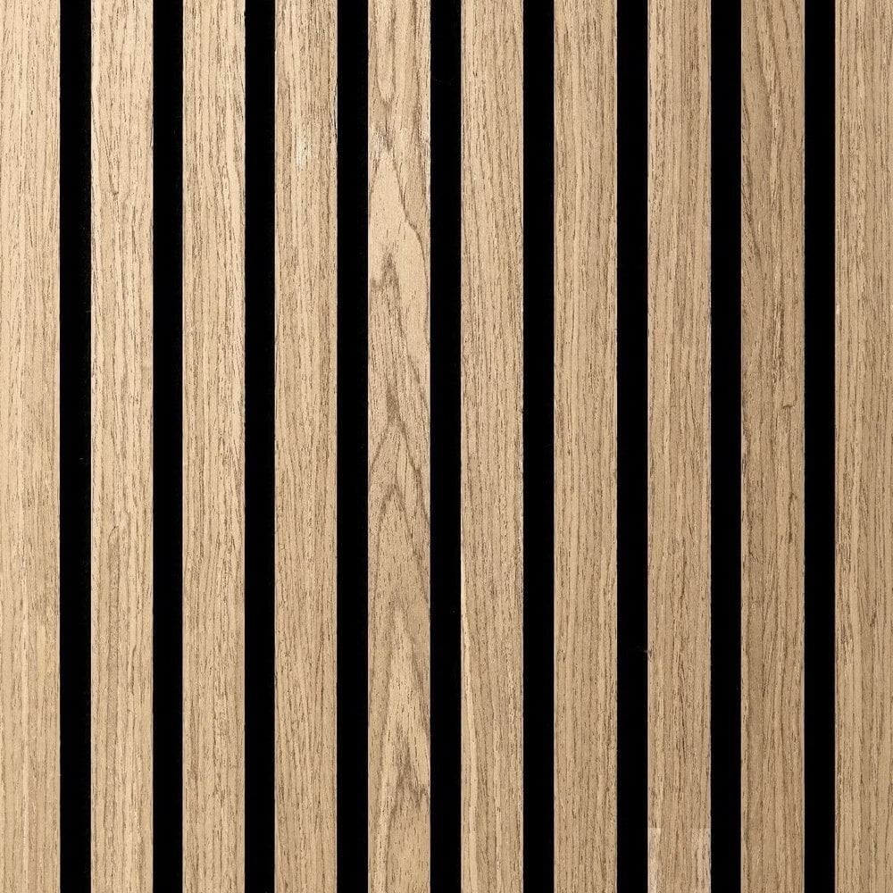 Akoestisch Wandpaneel Walnoot Eiken Supermat | 260×60cm | Akupaneel