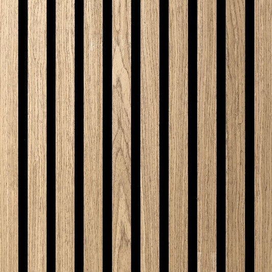 Akoestisch Wandpaneel Walnoot Eiken Supermat | 260×60cm | Akupaneel