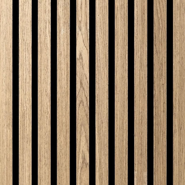 Akoestisch Wandpaneel Walnoot Eiken Supermat | 260×60cm | Akupaneel