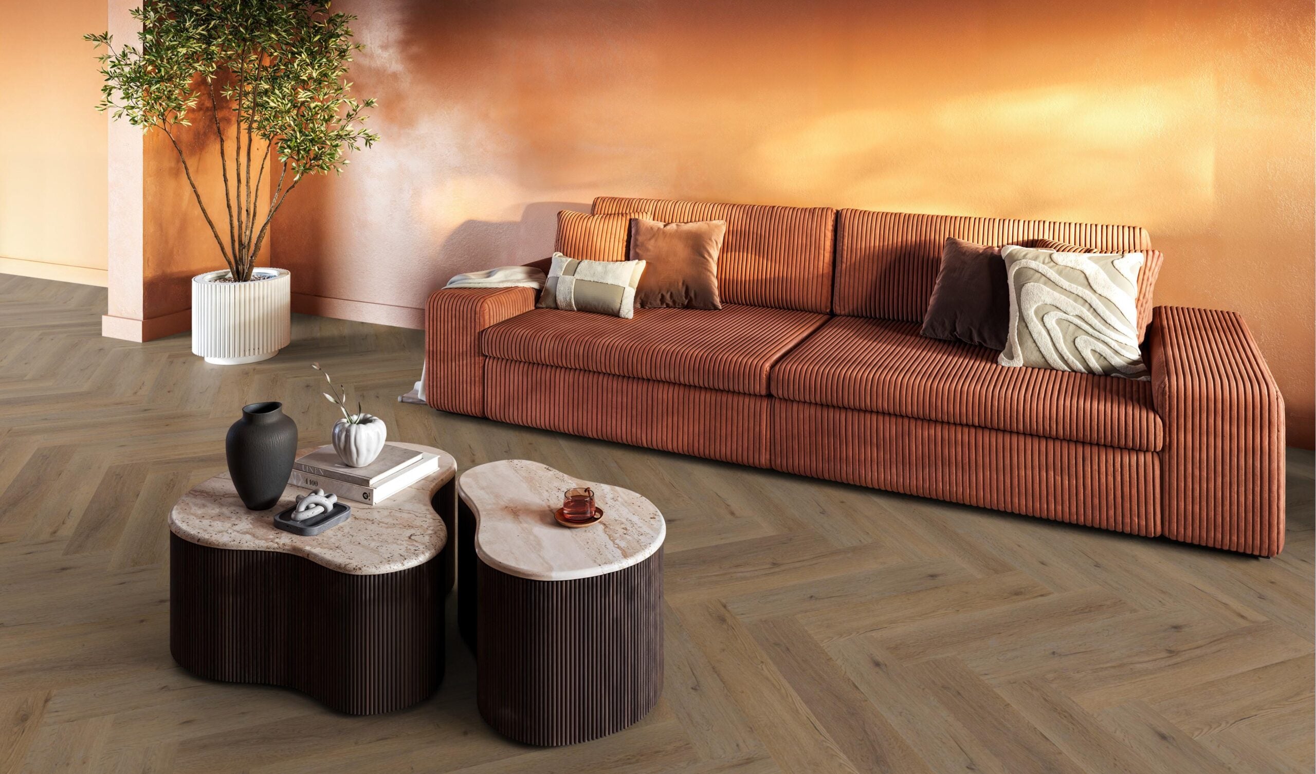 YUP leyton herringbone dryback smoky