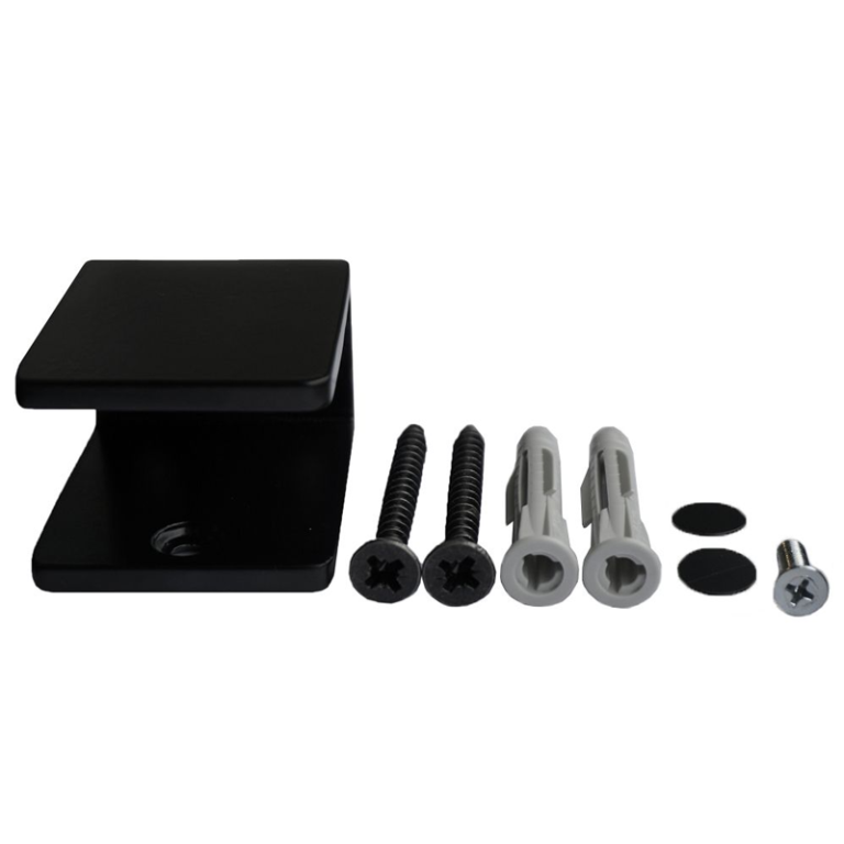 Trapleuninghouder zwart plat