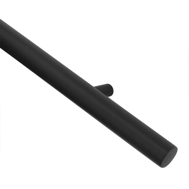 Trapleuninghouder zwart voor blinde montage