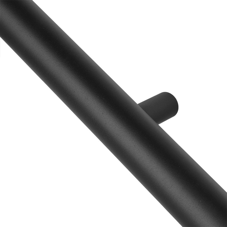 Trapleuning blind zwart rond 45 mm 350 cm