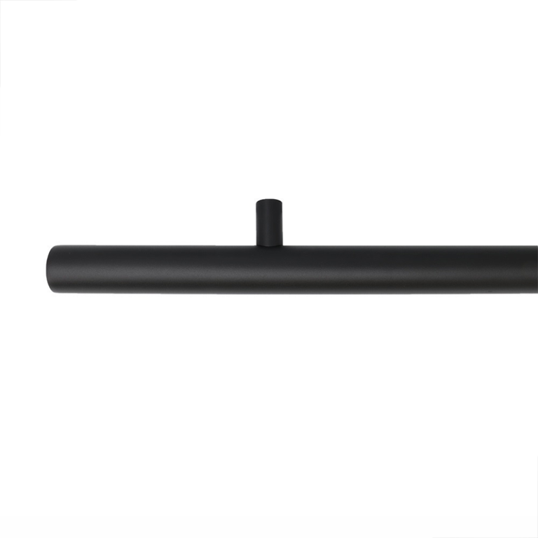 Trapleuning blind zwart rond 45 mm 50 cm
