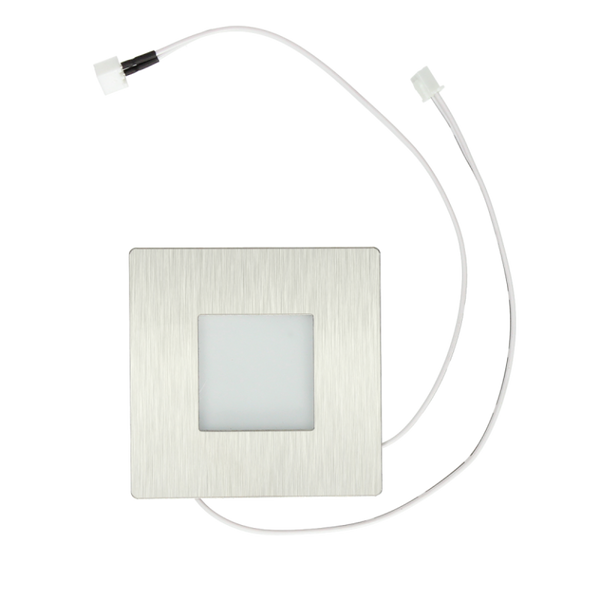 TR LED lamp vierkant 7×7 cm RVS 0,5W