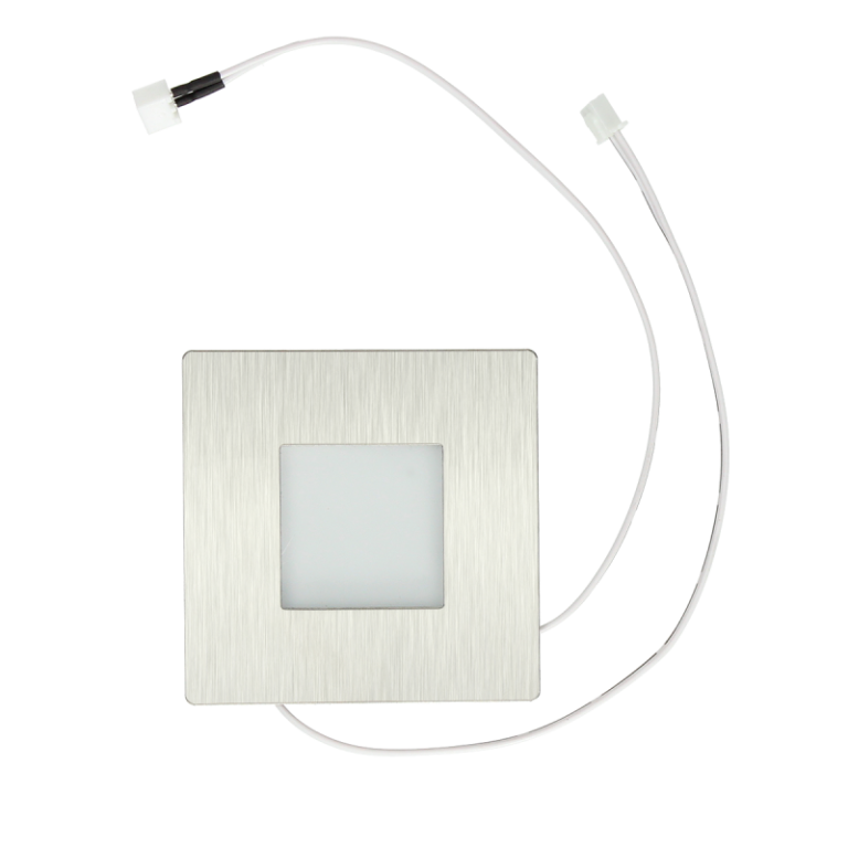 TR LED lamp vierkant 7×7 cm RVS 0,5W
