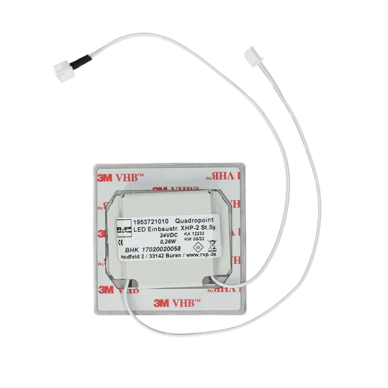 TR LED lamp vierkant 7×7 cm RVS 0,5W