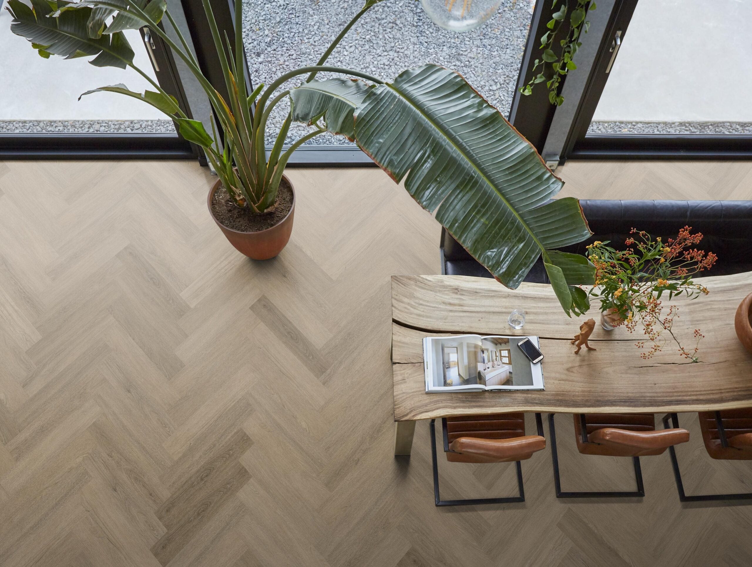 YUP herringbone dryback smoky