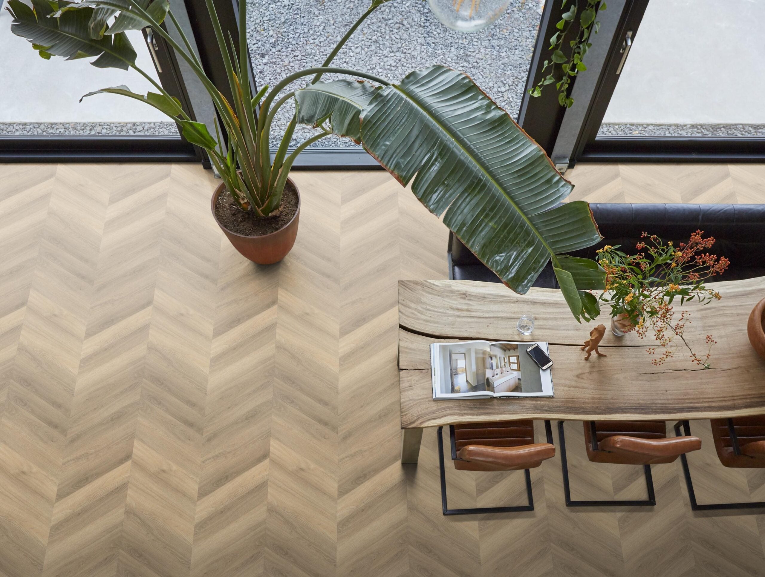 YUP Chevron dryback beige