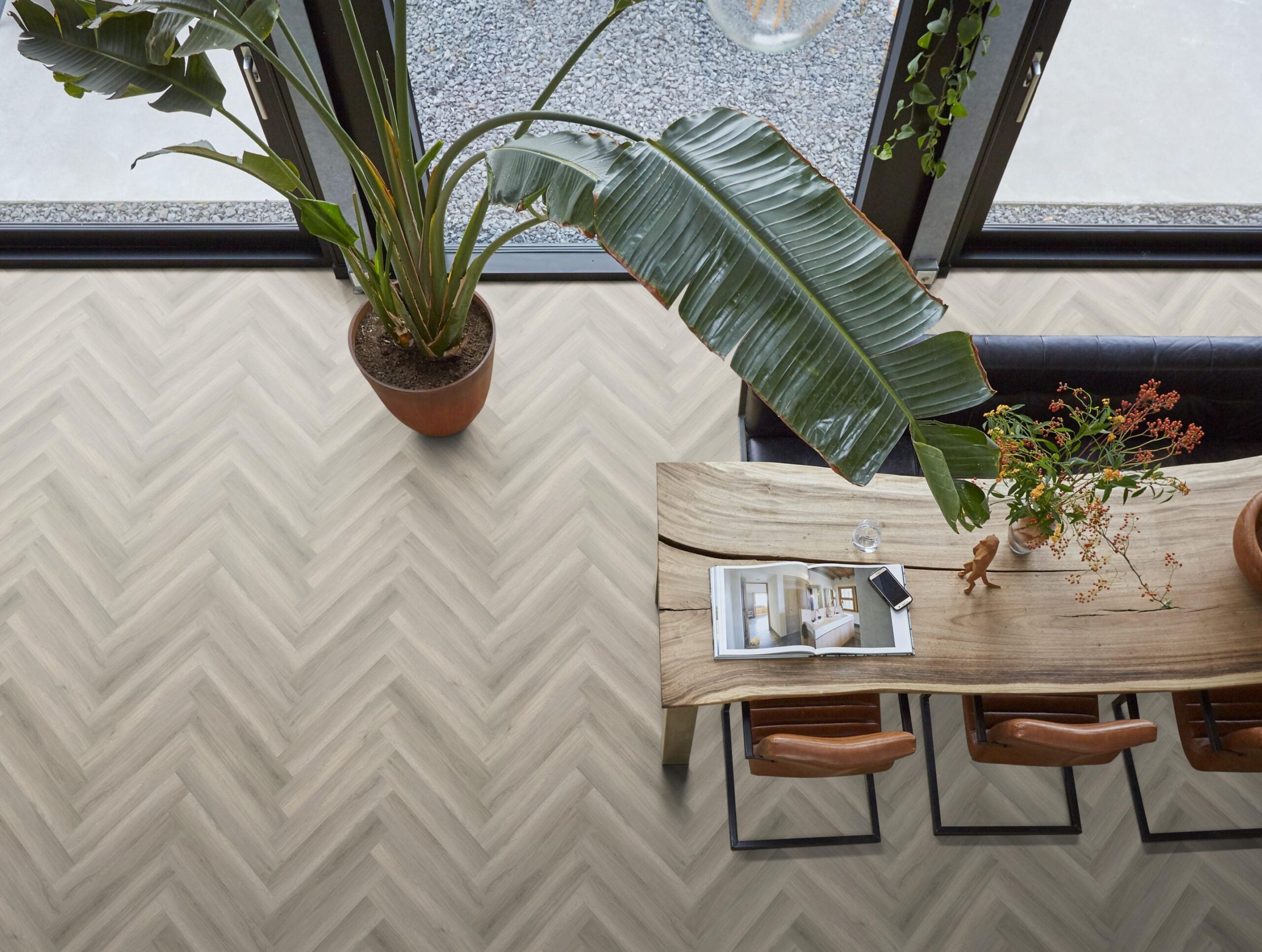 YUP herringbone dryback grey