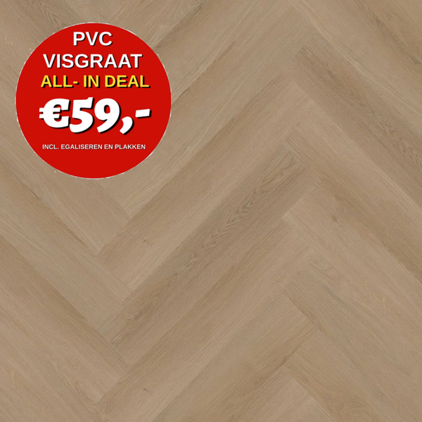 YUP Merton herringbone dryback natural oak