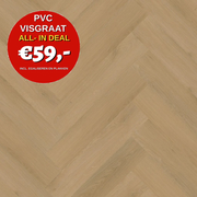 YUP Merton herringbone dryback light oak