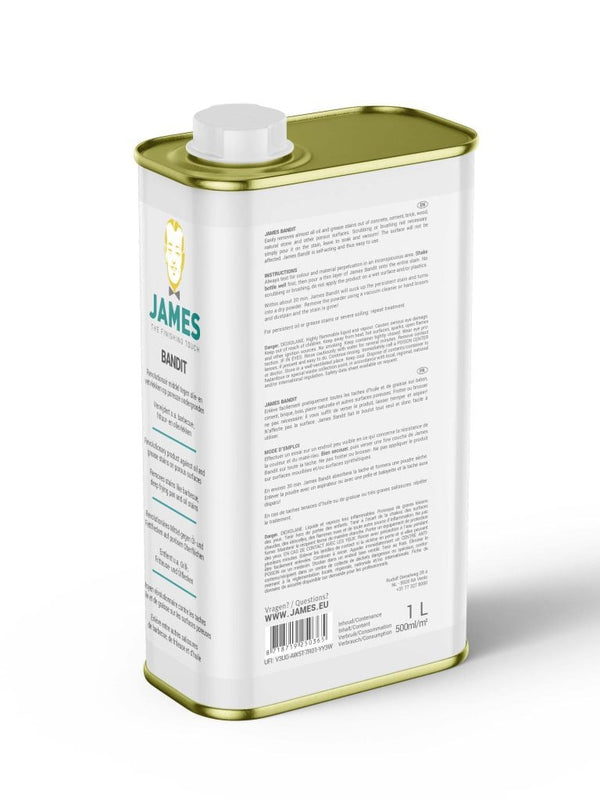 James bandit 1L tegen olie- en vetvlekken op poreuze ondergronden