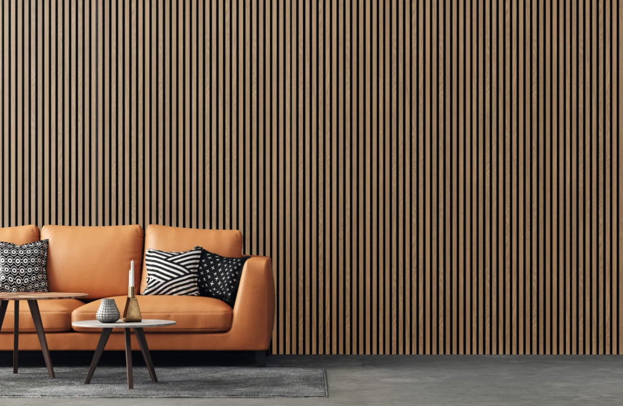 Akoestisch Wandpaneel Geolied Eiken | 260×52,6cm | Akupaneel