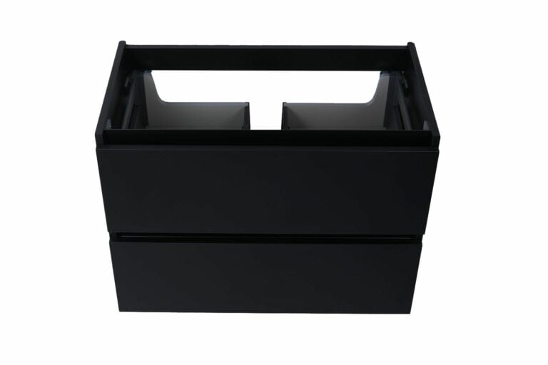 Marmaris losse onderkast + 2 laden mat zwart 80 cm