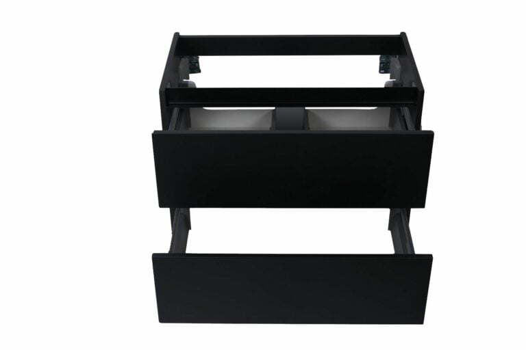 Marmaris losse onderkast + 2 laden mat zwart 80 cm