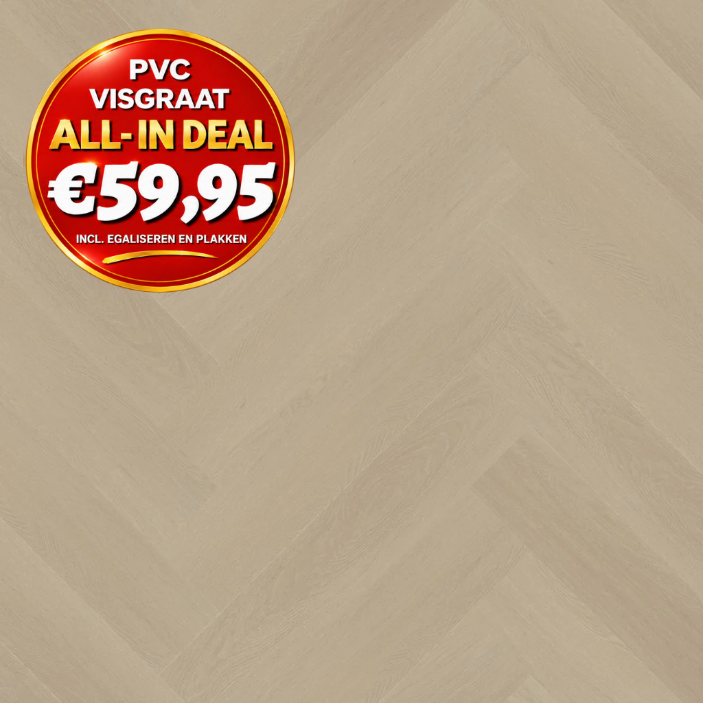 Floorlife YUP Fulham herringbone dryback beige