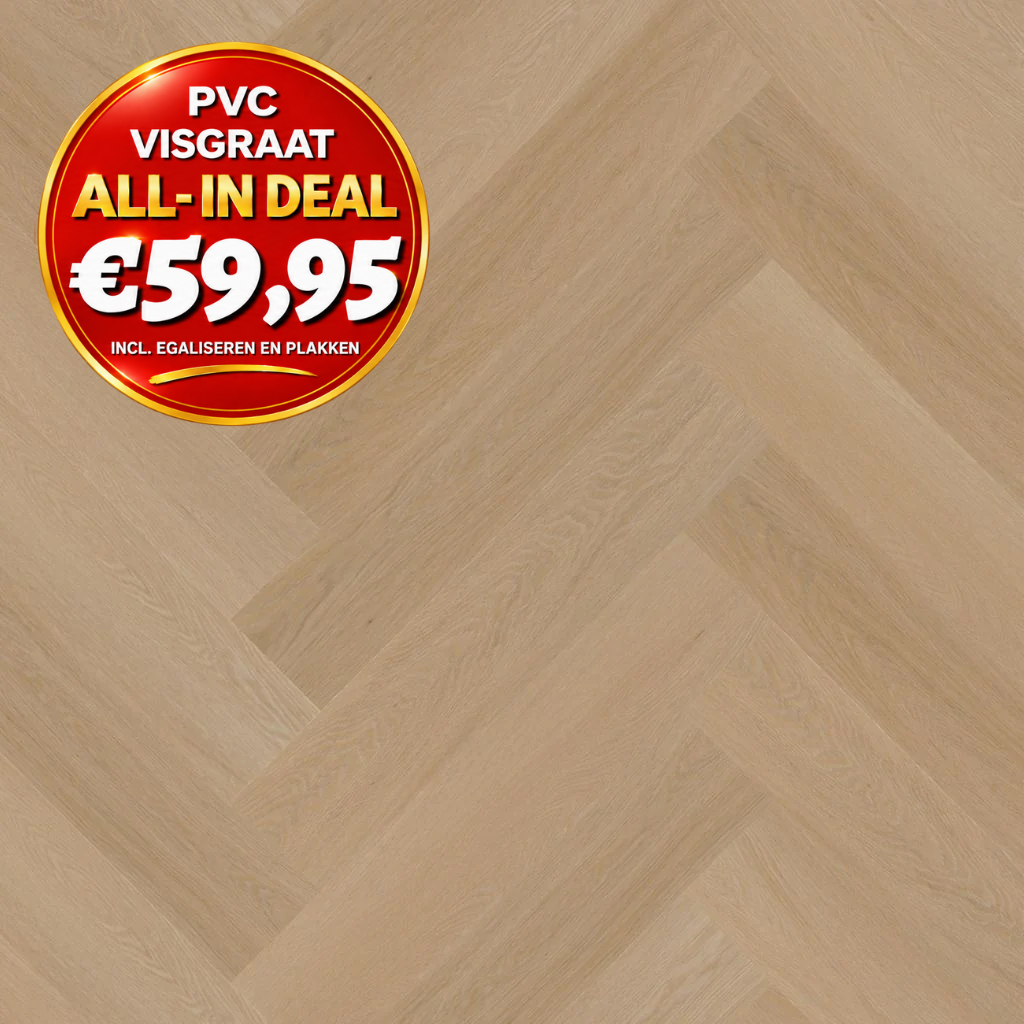 Floorlife YUP Fulham herringbone dryback natural oak