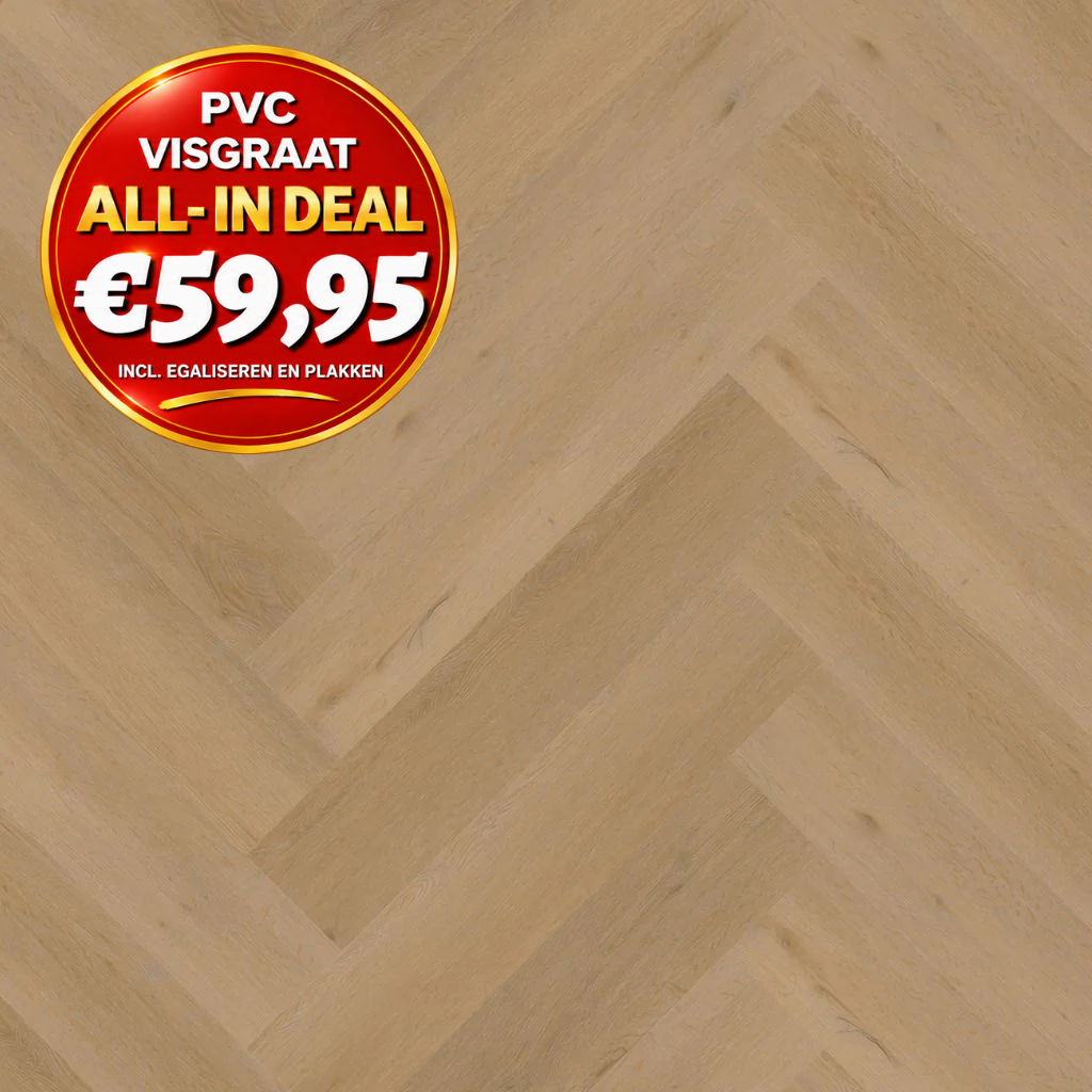 Floorlife YUP leyton herringbone dryback warm oak