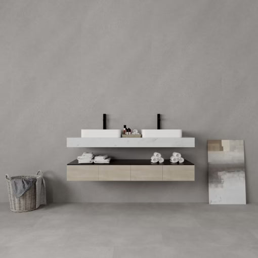 Serene Grijs Mat PVC Wandpaneel 260x90cm