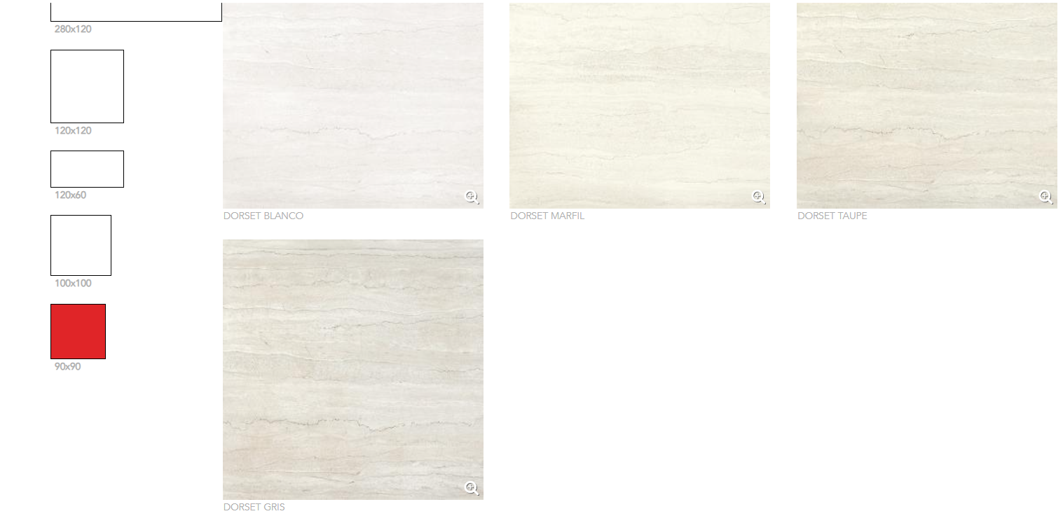 90X90(N) DORSET BLANCO